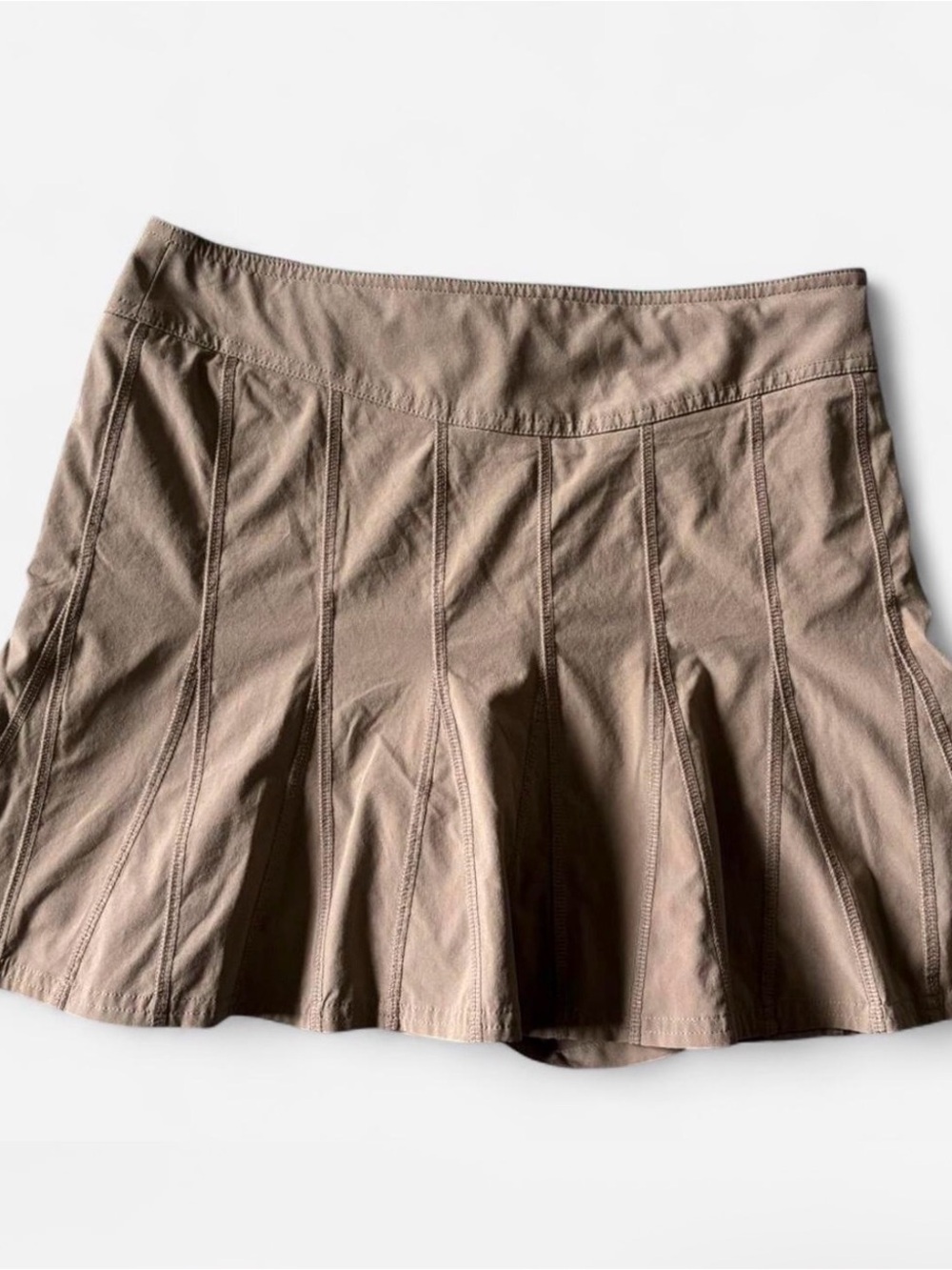 Athleta Wear About Tan Athletic Drawstring Skort Golf/Tennis Size 6